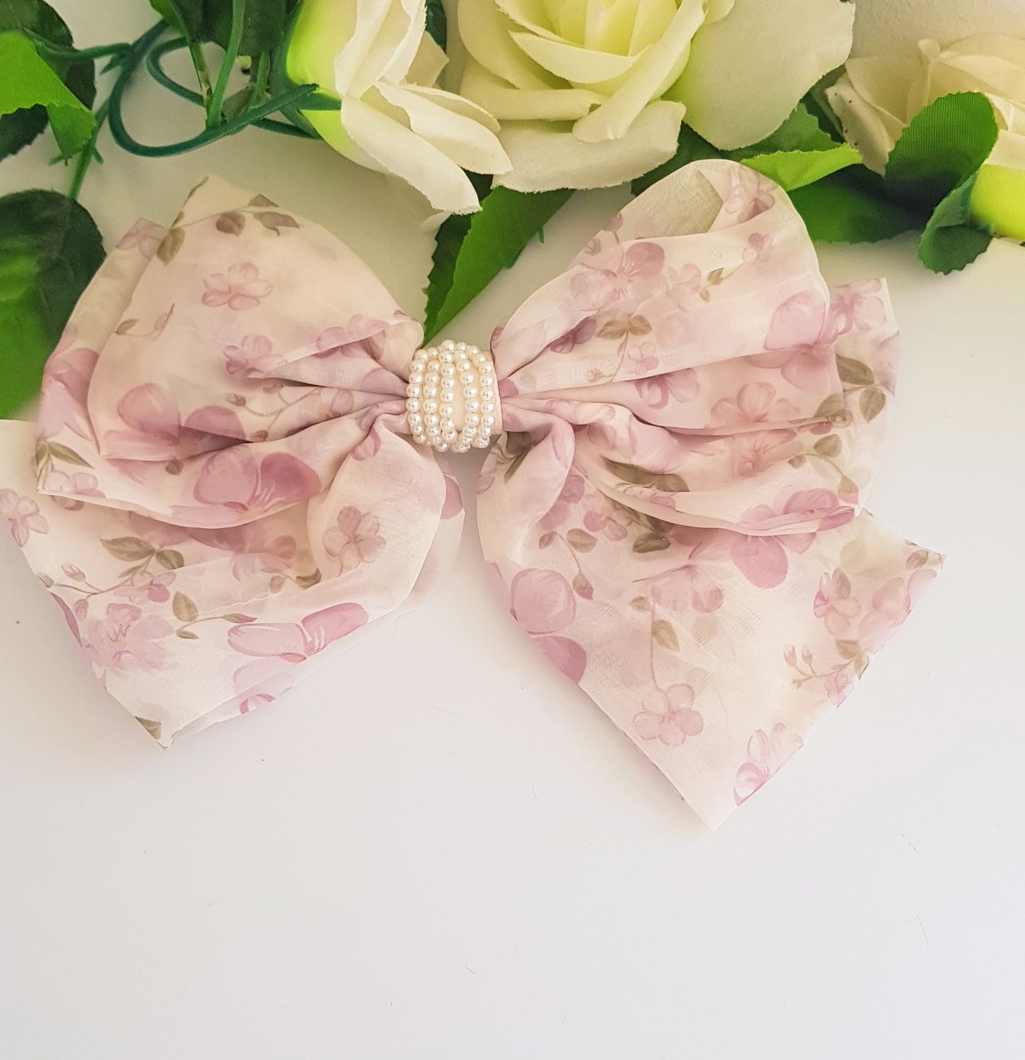 Three Layer Bows-Light Pink