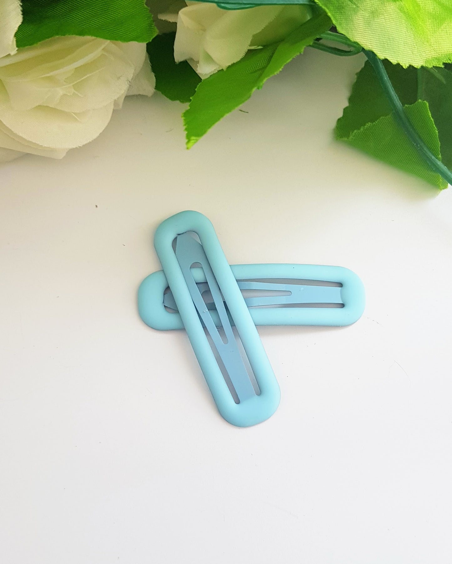 Large Bar Clips- Light Blue